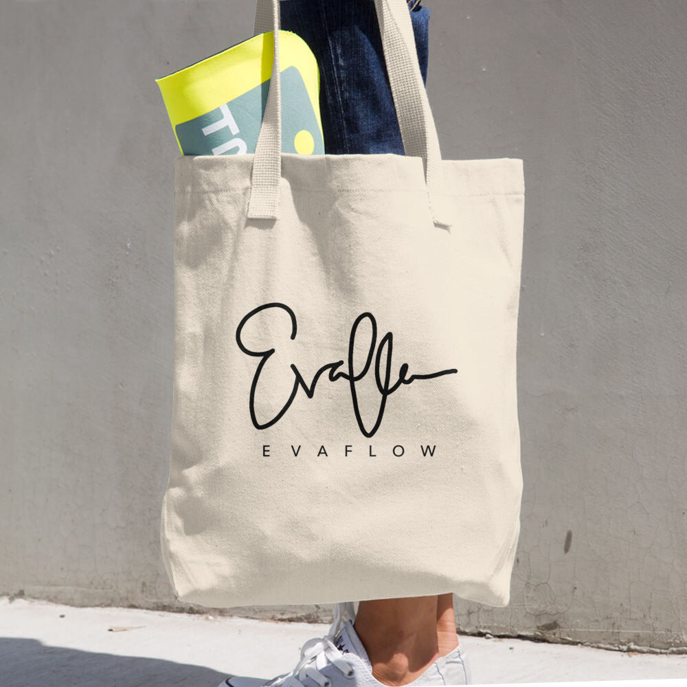 Evaflow Signature Cotton Tote Bag (Single Sided)